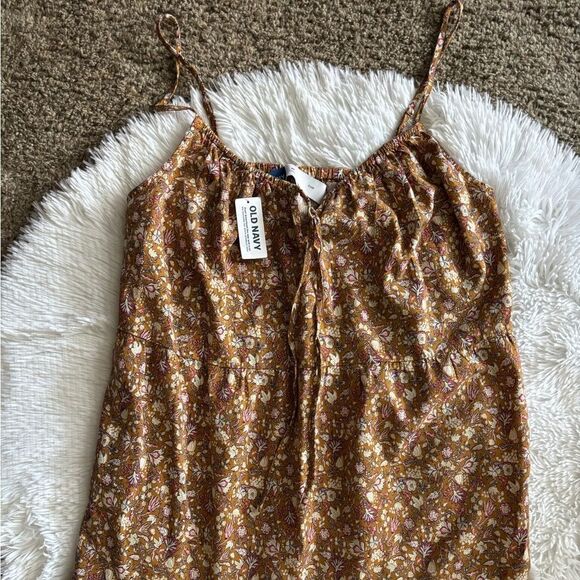 Old Navy Floral Dress New Women’s Size Medium Tall - Picture 3 of 7